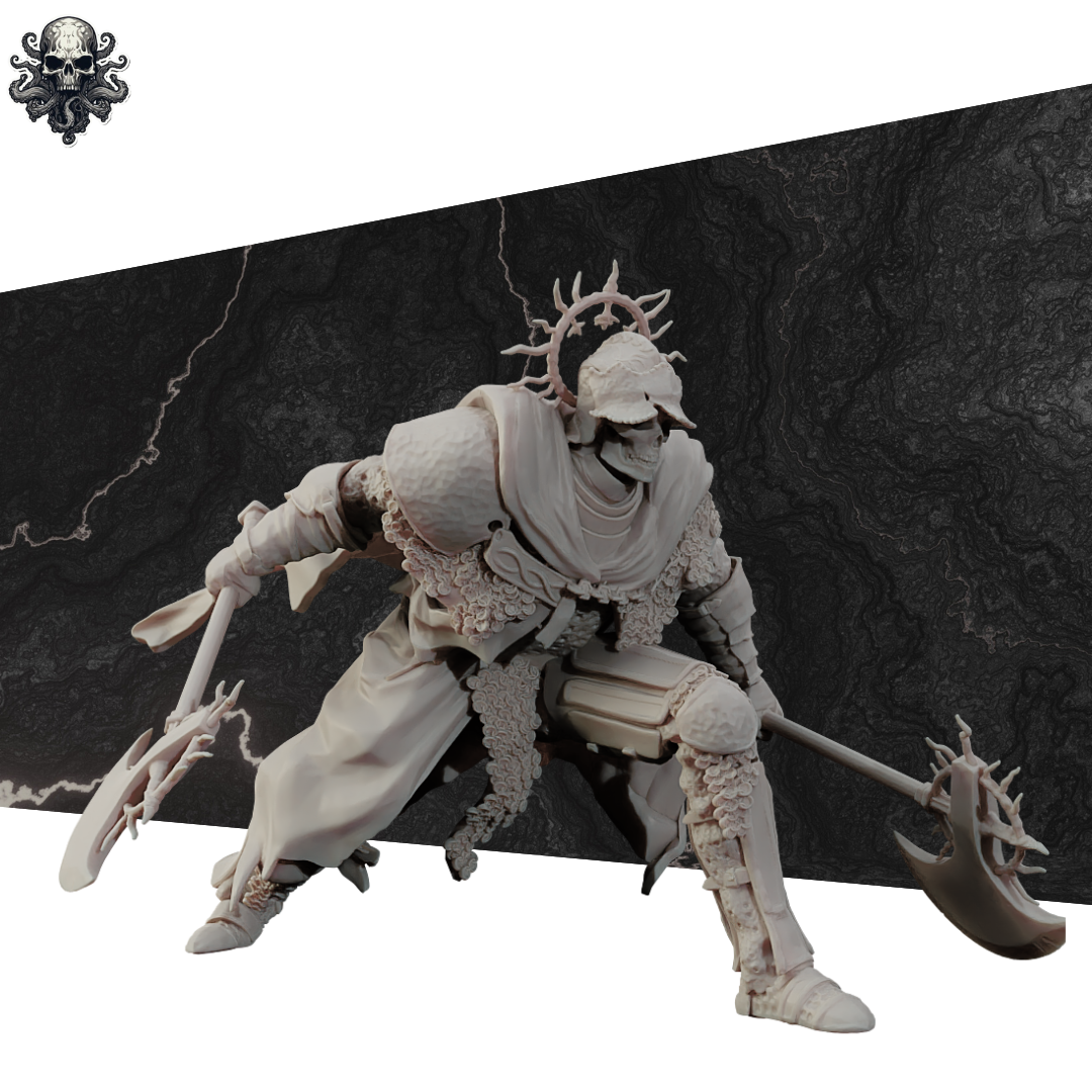 Charging Death Knight - Realsteone - Terrain Wargaming D&D DnD 32mm 40mm 54mm