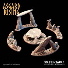 Load image into Gallery viewer, Deep Forest Ritual Circles (Small) - Asgard Rising - Wargaming D&amp;D DnD