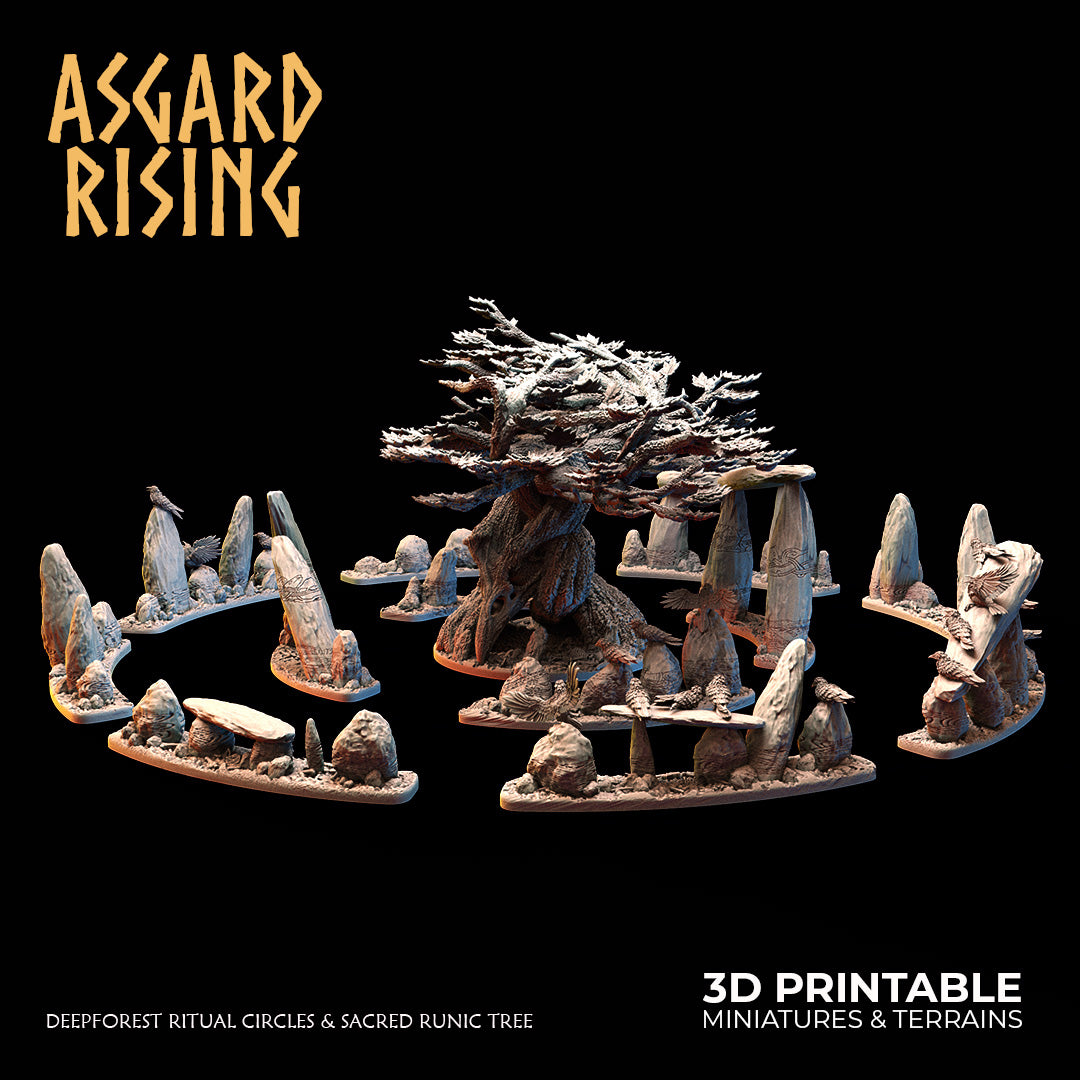 Large Deep Forest Ritual Circles and Sacred Runic Tree - Asgard Rising ...