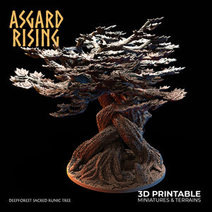 Small Deep Forest Ritual Circles and Sacred Runic Tree - Asgard Rising - Wargaming D&D DnD