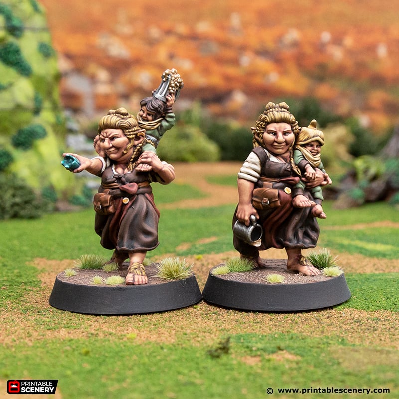 Dell Greenbottle - Rise of the Halflings - Printable Scenery - Terrain, Wargaming, D&D, DnD 28mm 32mm 40mm 54mm