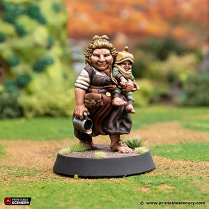 Dell Greenbottle - Rise of the Halflings - Printable Scenery - Terrain, Wargaming, D&D, DnD 28mm 32mm 40mm 54mm