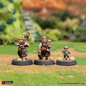 Dell Greenbottle - Rise of the Halflings - Printable Scenery - Terrain, Wargaming, D&D, DnD 28mm 32mm 40mm 54mm