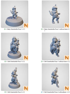 Dell Greenbottle - Rise of the Halflings - Printable Scenery - Terrain, Wargaming, D&D, DnD 28mm 32mm 40mm 54mm