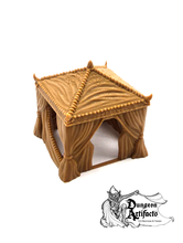 Load image into Gallery viewer, Desert Bazaar Tent - 15mm 28mm 32mm Empire of Scorching Sands Wargaming Terrain D&amp;D, DnD