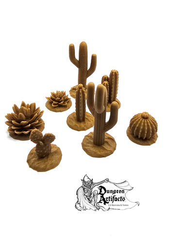Cacti and Desert Plants - 28mm 32mm Empire of Scorching Sands Wargaming Terrain D&D, DnD