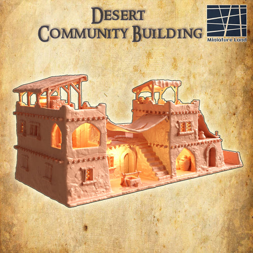 Desert Community Building - Miniatureland Terrain Wargaming D&D DnD