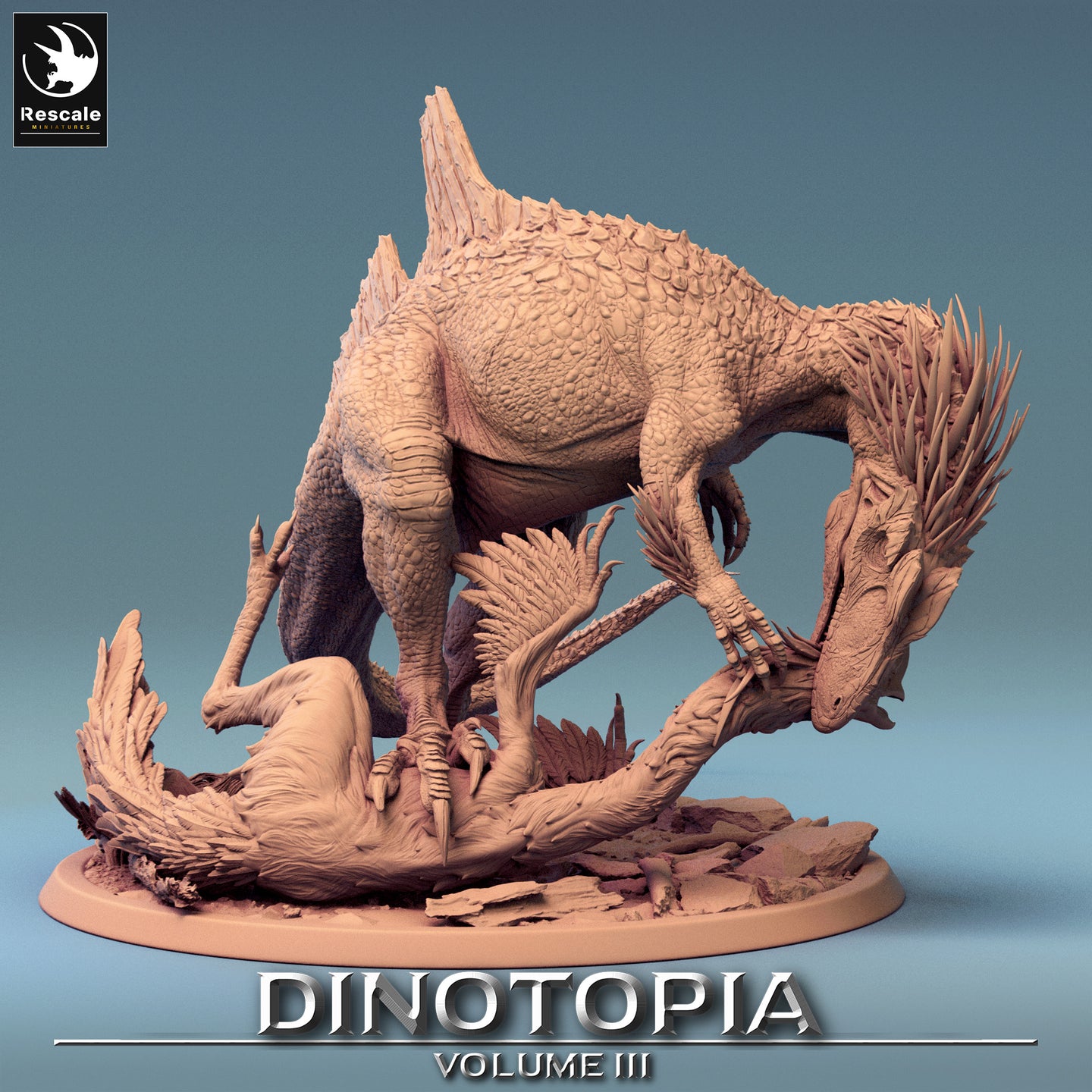 Concavenator - Eat - Dinotopia - Rescale Miniatures - Wargaming D&D DnD