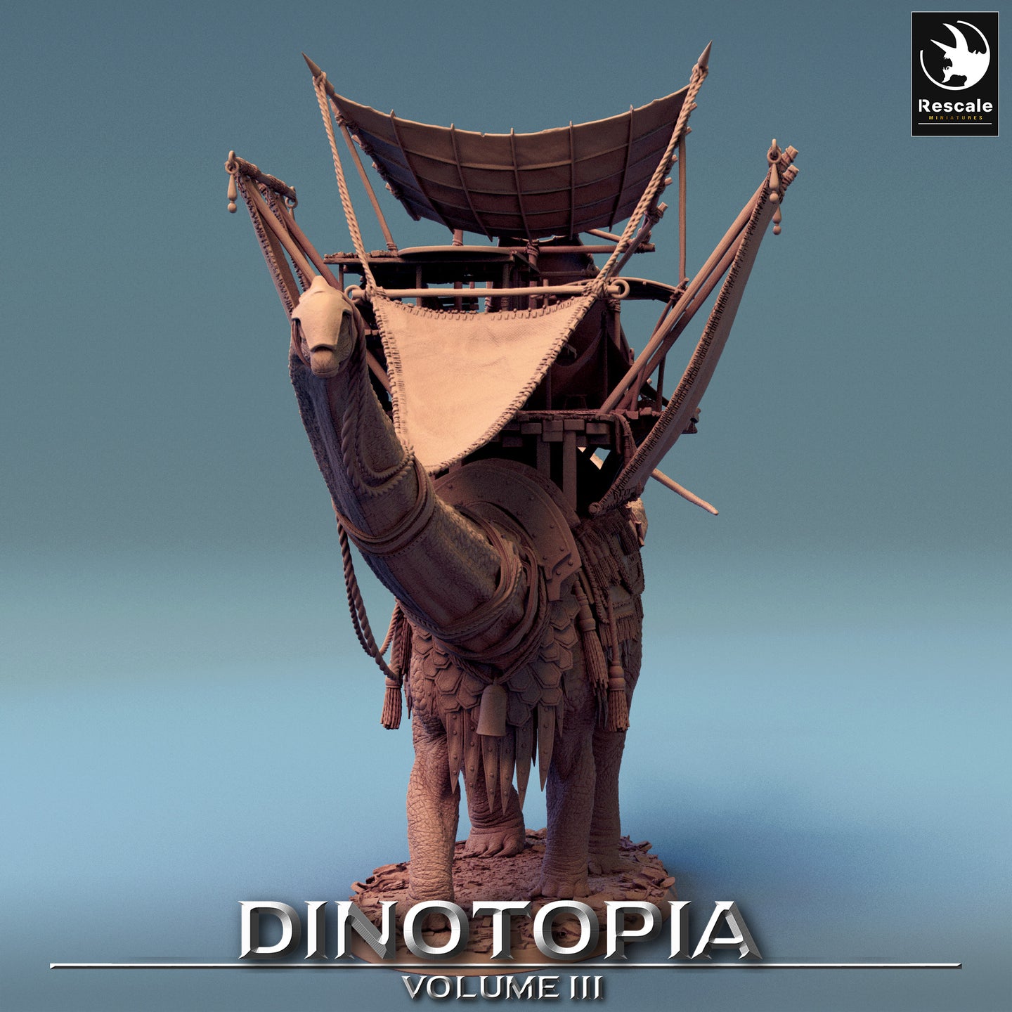 Diplodocus Caravan - Dinotopia - Rescale Miniatures - Wargaming D&D DnD