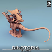 Load image into Gallery viewer, Diplodocus Caravan - Dinotopia - Rescale Miniatures - Wargaming D&amp;D DnD