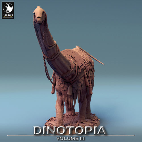 Diplodocus Saddle - Dinotopia - Rescale Miniatures - Wargaming D&D DnD