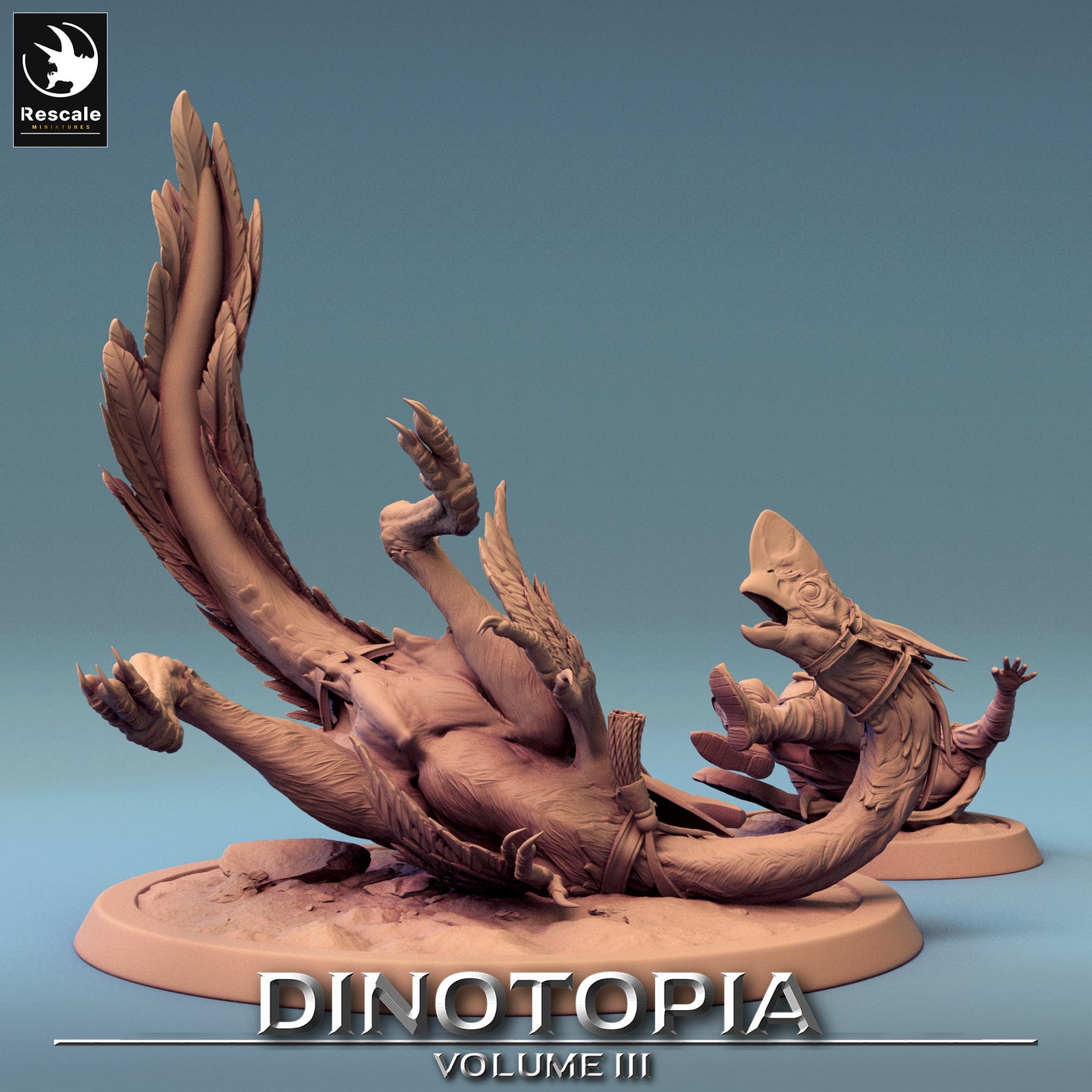 Oviraptor - Fall - Dinotopia - Rescale Miniatures - Wargaming D&D DnD
