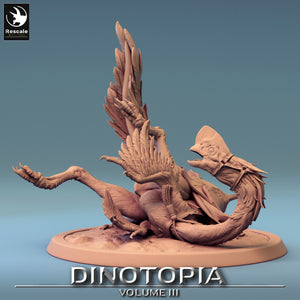 Oviraptor - Fall - Dinotopia - Rescale Miniatures - Wargaming D&D DnD