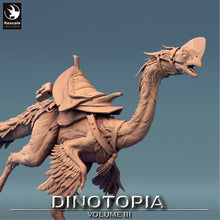 Load image into Gallery viewer, Oviraptor - Sprint Saddle No Rider - Dinotopia - Rescale Miniatures - Wargaming D&amp;D DnD