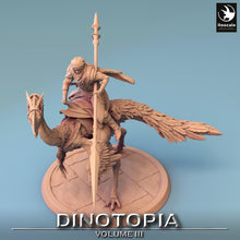 Load image into Gallery viewer, Oviraptor - Stance Lance Down - Dinotopia - Rescale Miniatures - Wargaming D&amp;D DnD