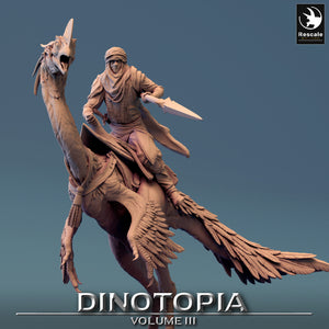 Oviraptor - Stance Lance Down - Dinotopia - Rescale Miniatures - Wargaming D&D DnD