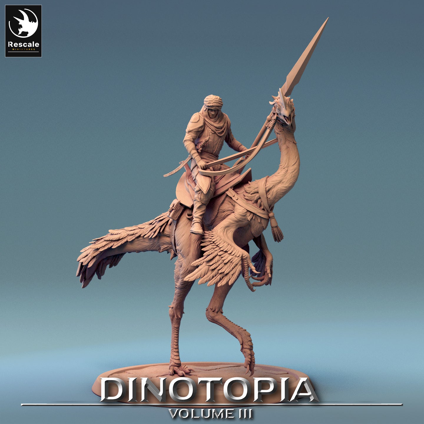 Oviraptor - Walk With Rider - Dinotopia - Rescale Miniatures - Wargaming D&D DnD