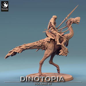 Oviraptor - Walk With Rider - Dinotopia - Rescale Miniatures - Wargaming D&D DnD