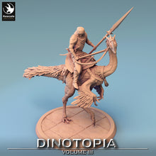 Load image into Gallery viewer, Oviraptor - Walk With Rider - Dinotopia - Rescale Miniatures - Wargaming D&amp;D DnD