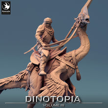 Load image into Gallery viewer, Oviraptor - Walk With Rider - Dinotopia - Rescale Miniatures - Wargaming D&amp;D DnD