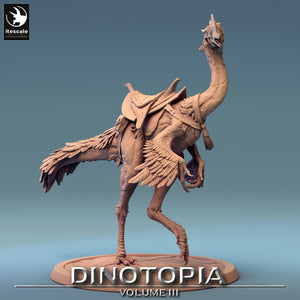 Oviraptor - Walk Saddle No Rider- Dinotopia - Rescale Miniatures - Wargaming D&D DnD