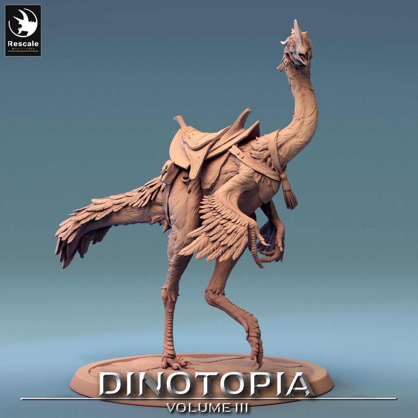 Oviraptor - Walk Saddle No Rider- Dinotopia - Rescale Miniatures - Wargaming D&D DnD