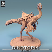 Load image into Gallery viewer, Oviraptor - Walk Saddle No Rider- Dinotopia - Rescale Miniatures - Wargaming D&amp;D DnD