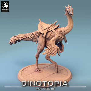 Oviraptor - Walk Saddle No Rider- Dinotopia - Rescale Miniatures - Wargaming D&D DnD