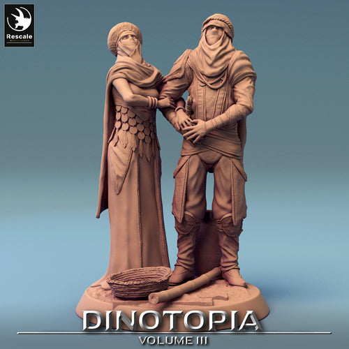 Stair Lovers - Dinotopia - Rescale Miniatures - Wargaming D&D DnD