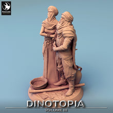 Load image into Gallery viewer, Stair Lovers - Dinotopia - Rescale Miniatures - Wargaming D&amp;D DnD