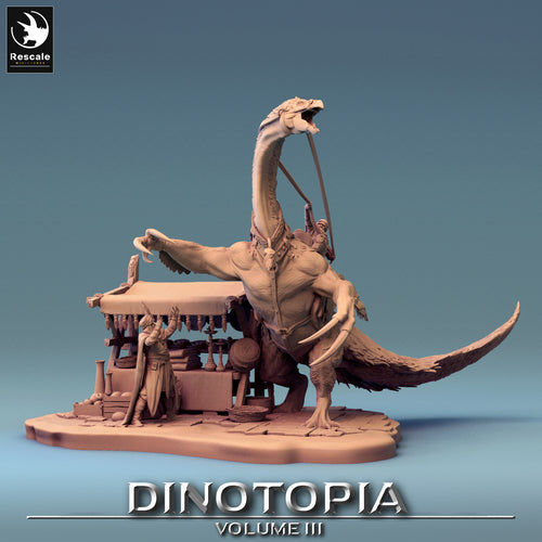 Therizinosaurus - Accident Scene - Dinotopia - Rescale Miniatures - Wargaming D&D DnD