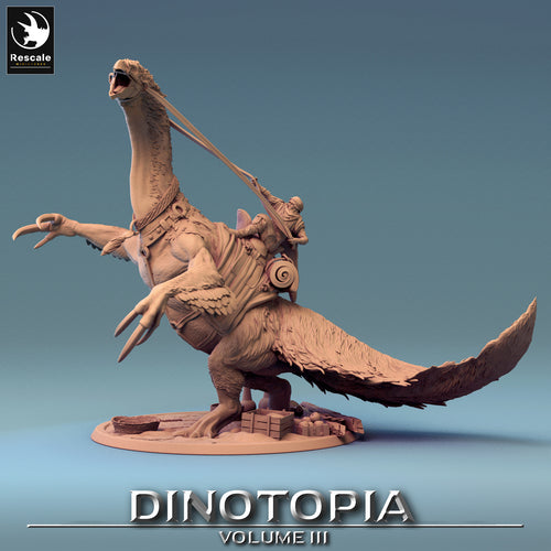 Therizinosaurus - Accident With Rider - Dinotopia - Rescale Miniatures - Wargaming D&D DnD