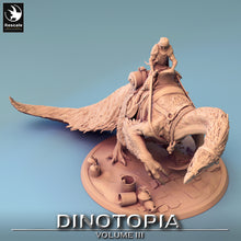 Load image into Gallery viewer, Therizinosaurus - Drink With Rider - Dinotopia - Rescale Miniatures - Wargaming D&amp;D DnD