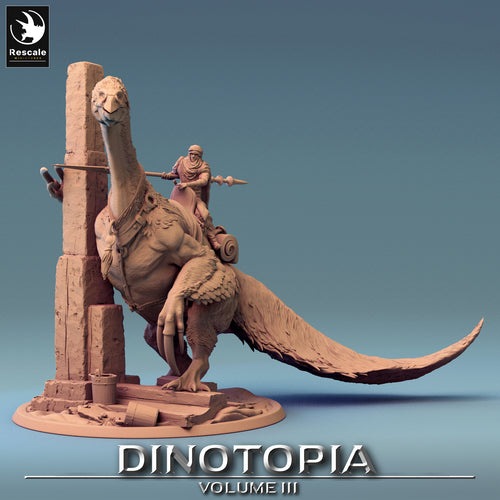 Therizinosaurus - Tower With Rider - Dinotopia - Rescale Miniatures - Wargaming D&D DnD