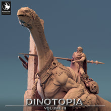 Load image into Gallery viewer, Therizinosaurus - Tower With Rider - Dinotopia - Rescale Miniatures - Wargaming D&amp;D DnD
