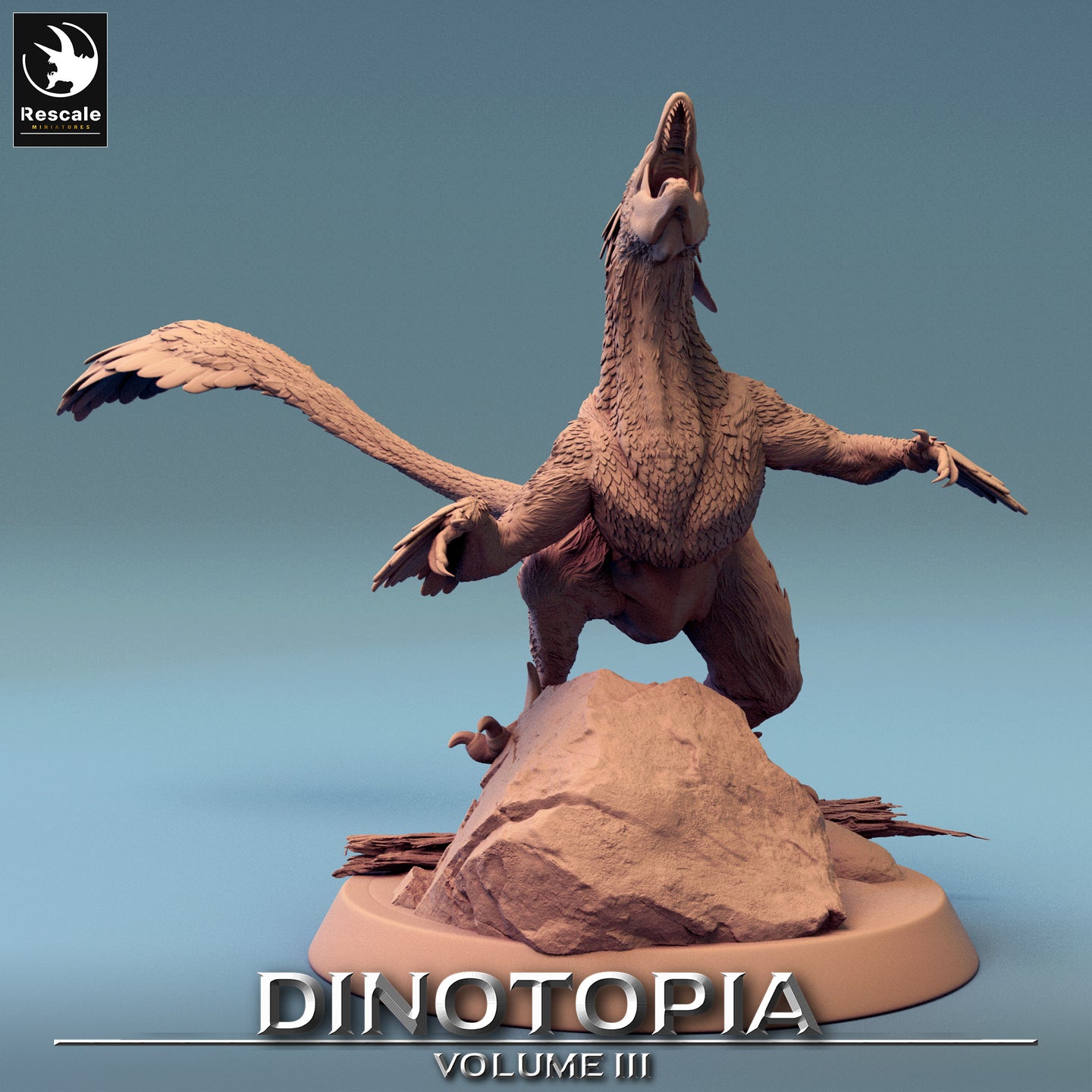 Pyroraptor - Wild Rock - Dinotopia - Rescale Miniatures - Wargaming D&D DnD