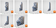 Load image into Gallery viewer, Corbels - Cities of Ramshackle and Ruin - Printable Scenery - Terrain, Wargaming, D&amp;D, DnD 28mm 32mm 40mm 54mm