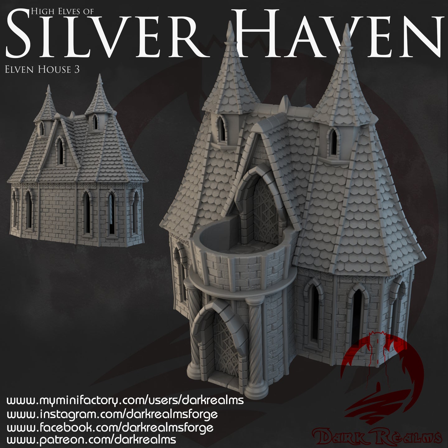 House 3 - Silver Haven - Dark Realms Terrain Wargaming D&D DnD