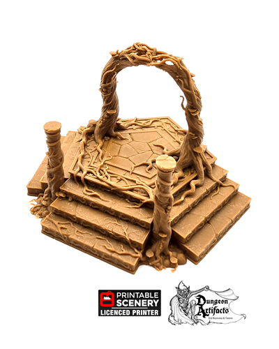 Elven Portal - Dwarves, Elves and Demons - Printable Scenery Wargaming Terrain D&D, DnD