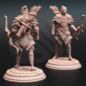 Ervion ro Estel Elven Monster Hunter Ranger - Adventure Continues - DM Stash - Wargaming D&D DnD, 28mm, 32mm, 40mm, 54mm, 75mm, 100mm, 125mm