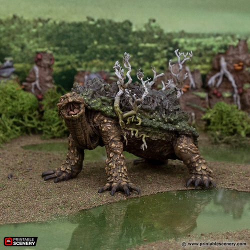 Fastcallion - The Gloaming Swamps - Printable Scenery Terrain Wargaming 10mm 15mm 20mm 28mm 32mm 40mm 54mm D&D DnD