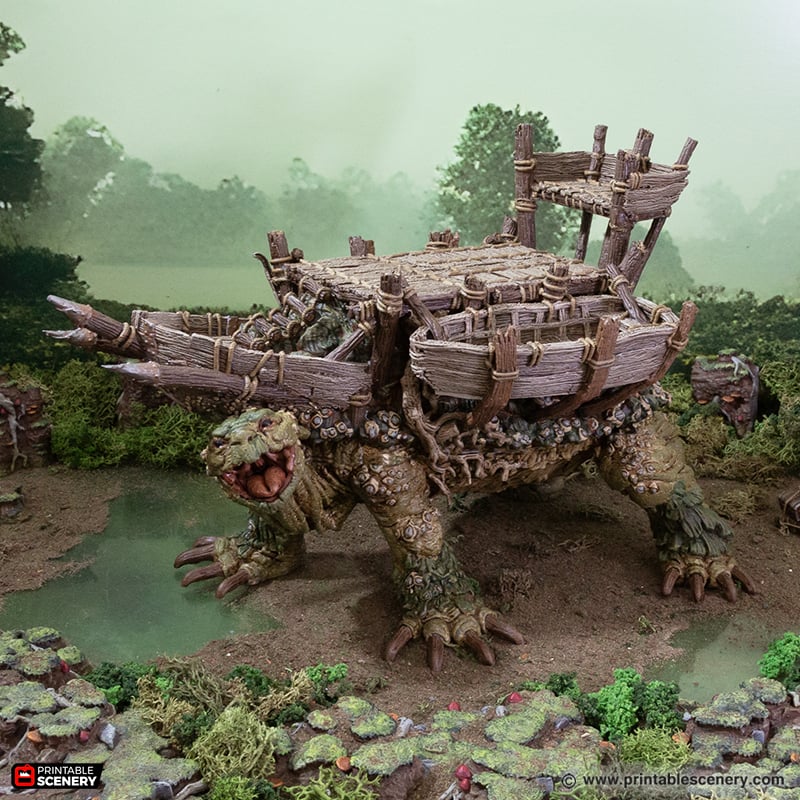 Fastcallion Fort - The Gloaming Swamps - Printable Scenery Terrain Wargaming D&D DnD