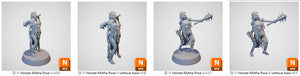 Honest Mirtha Flagellant Sister - Cities of Ramshackle and Ruin - Printable Scenery - Terrain, Wargaming, D&D, DnD 28mm 32mm 40mm 54mm