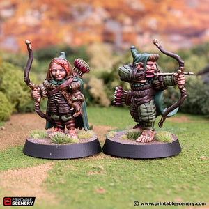 Forest Rangers - Rise of the Halflings - Printable Scenery - Terrain, Wargaming, D&D, DnD 28mm 32mm 40mm 54mm