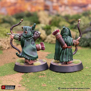Forest Rangers - Rise of the Halflings - Printable Scenery - Terrain, Wargaming, D&D, DnD 28mm 32mm 40mm 54mm