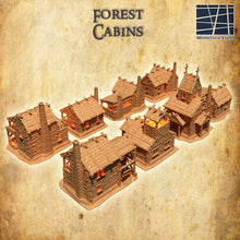 Load image into Gallery viewer, Forest Cabins - Miniatureland Terrain Wargaming D&amp;D DnD