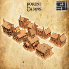 Load image into Gallery viewer, Forest Cabins - Miniatureland Terrain Wargaming D&amp;D DnD