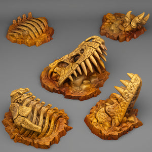 Fossilized T-Rex - Print Your Monsters - Wargaming D&D DnD