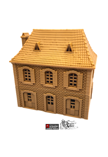 French House Shop - Time Warp - Printable Scenery 15mm 28mm 32mm Wargaming Terrain Scatter D&D, DnD