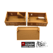 Load image into Gallery viewer, French Townhouse - Time Warp - Printable Scenery - Terrain, Wargaming, D&amp;D, DnD